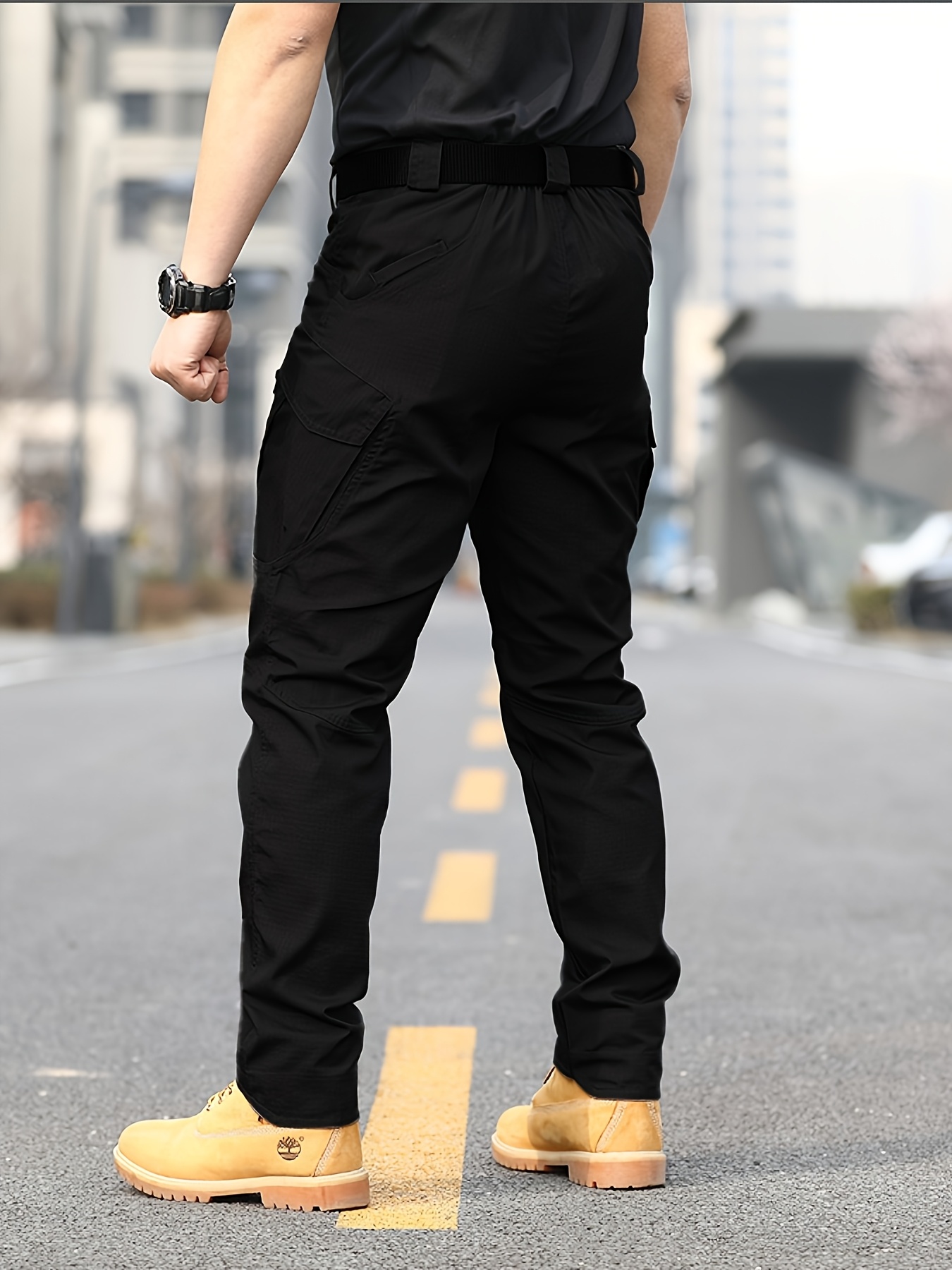 Men's Lightweight Tactical Cargo Pants with Multiple Pockets