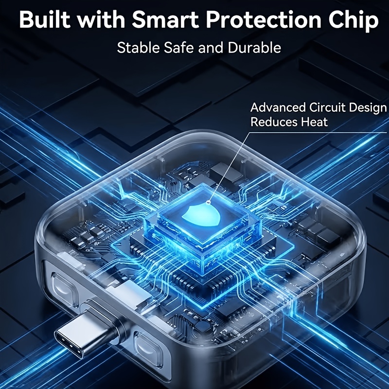 charging protection separator   stop charging adapter smart   off protector prevents overcharging universal fast charging safety adapter for smartphones tablets and usb devices suitable for all type c charging Product details 5