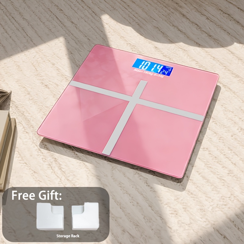 TEMU Digital Weight Scale, High-precision Bathroom Scale, Digital Display Function, Weight Scale, Bathroom Scale, Battery Powered, Battery Free,