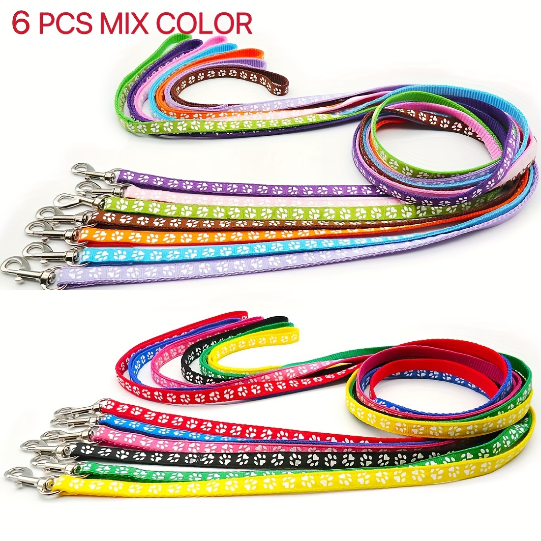 Image of A Set Of 6 Set - Durable Acrylic Material, Hand Wash - Suitable For Small Dog Breeds, Outdoor Dog Walking Harness And Clothing Additions, Without Battery