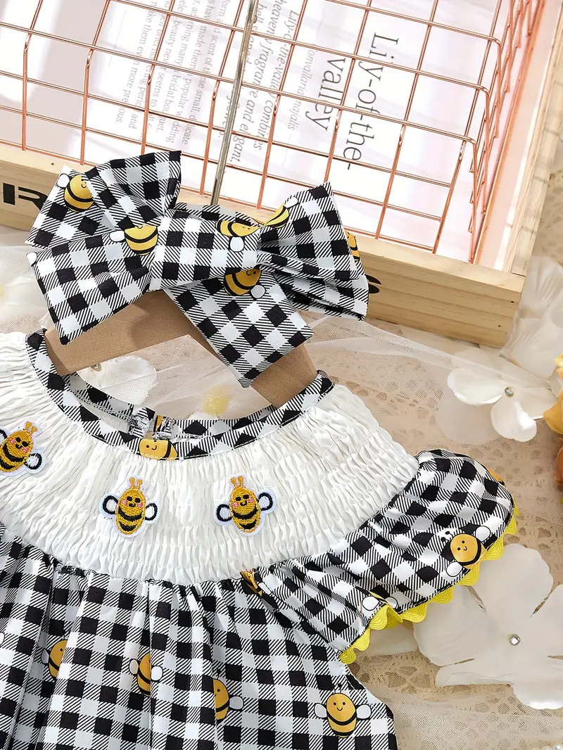 2pcs set girls bee embroidered dress matching - Temu United Arab Emirates 2pcs set girls bee embroidered dress matching - Temu United Arab Emirates