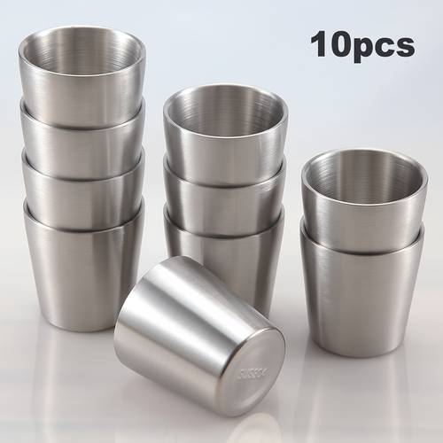 304 stainless steel cups double wall vacuum cup stackable insulated metal tumbler drinking glasses for travel camping