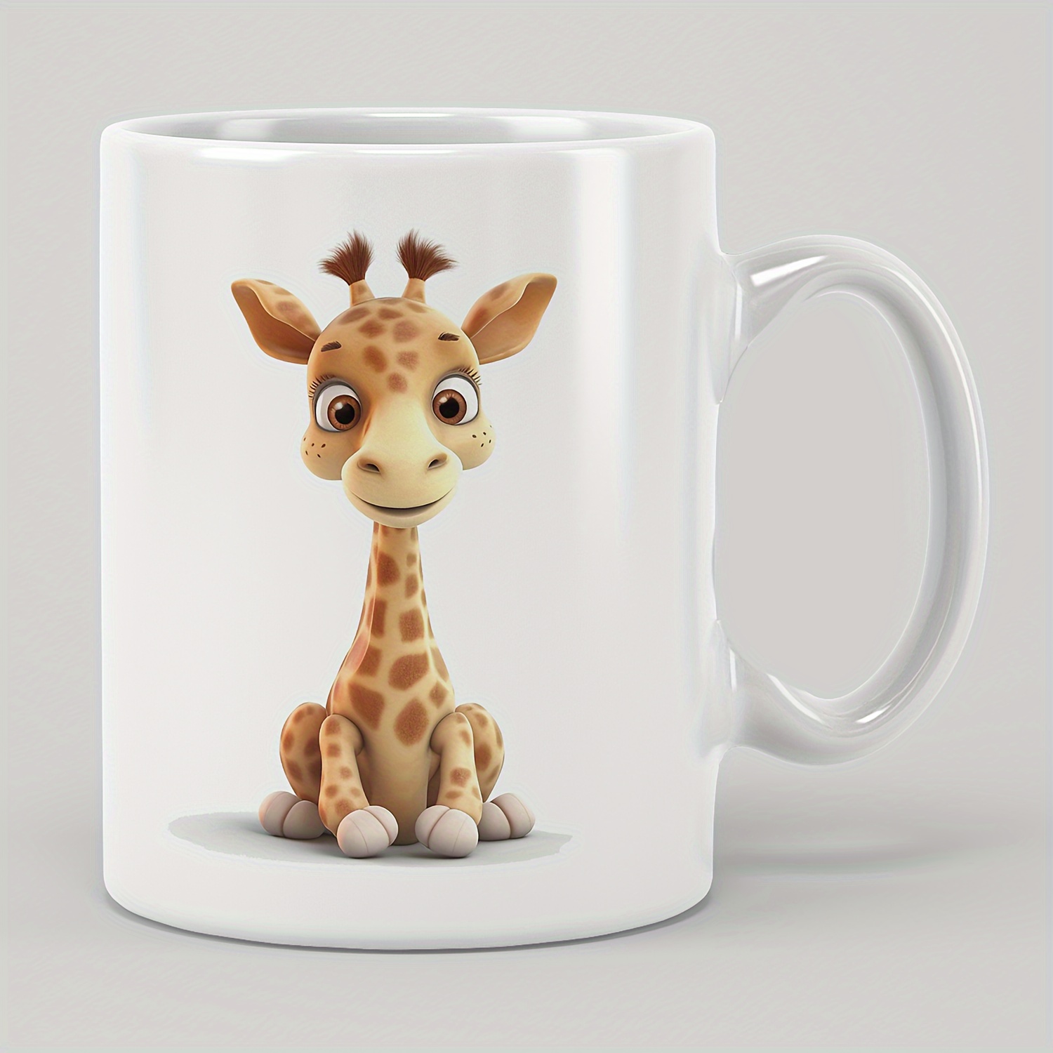 

1set, Funny Giraffe Mug, Cafe Cute Deer Coffee Mug, Novelty Animal Gift, Inspirational Gift, Inspirational Birthday Gift, Party Gift, Holiday Decor, Holiday Gift