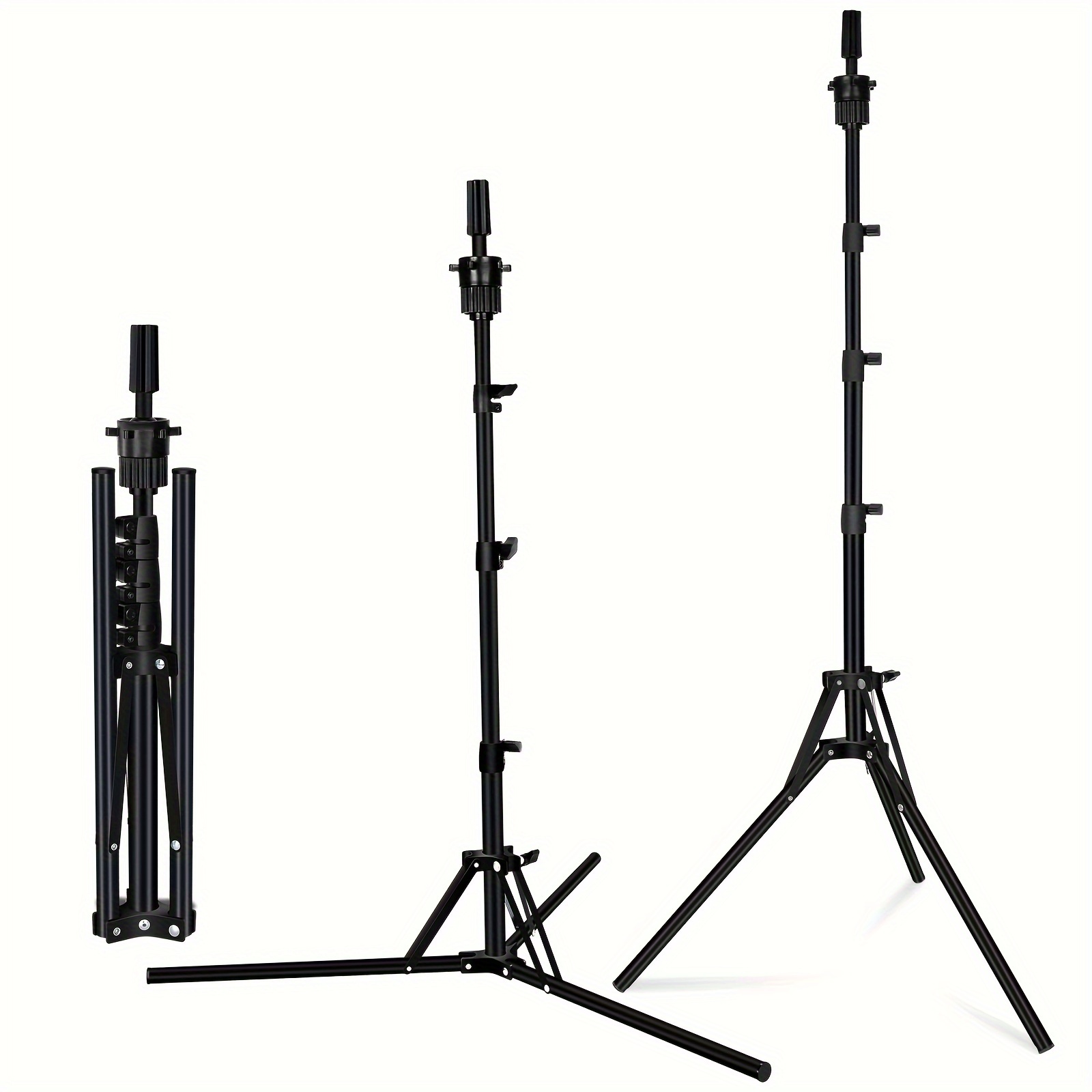 

Tripod Mannequin Head Stand, Wig Stand Tripod Adjustable For Mannequin Heads Training Heads And Canvas Block Head