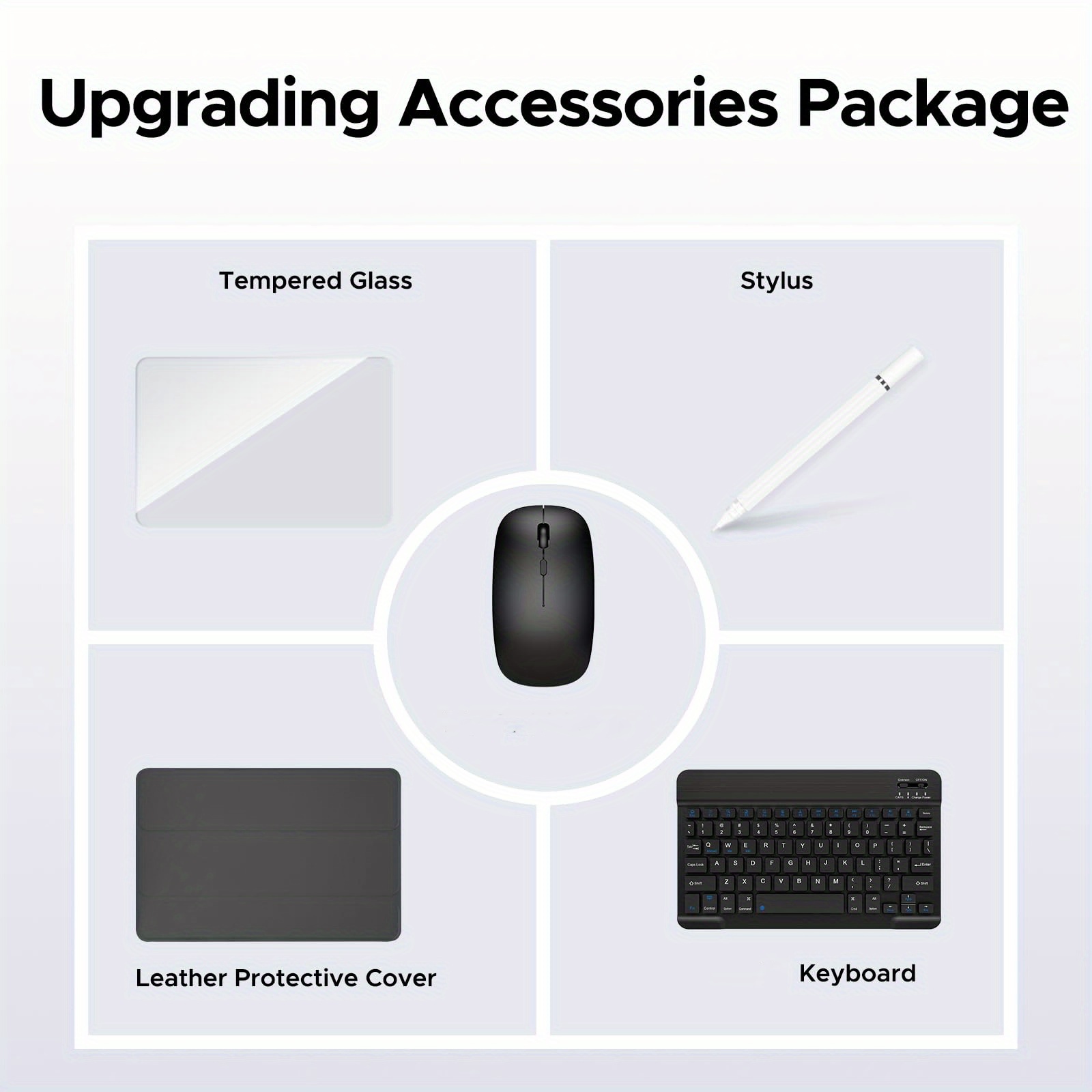 Android 15 Tablet Latest Tablets, 10.1 Inch Tablet 8GB RAM 256GB ROM, 8000mAh Battery 2in 1 Tablet with Keyboard, Case, Stylus Without Electricity., Tablet PC, 5G Wifi, 5MP+16MP Dual Camera, 1280 * 800 FHD IPS Screen, Tablet, Pad