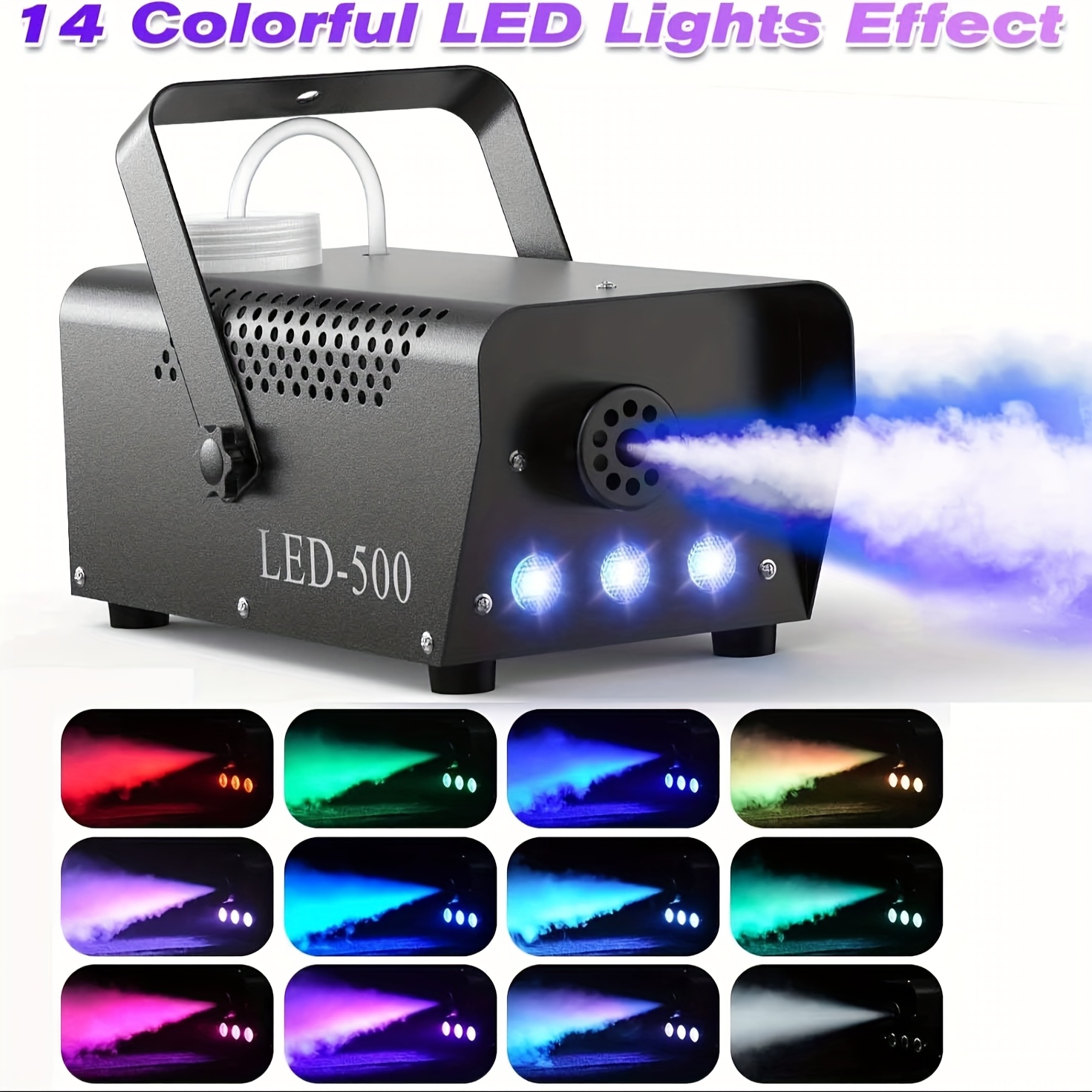500  Fog Machine RGB 3 LED   DJ Party Smoke Machine DJ Christmas