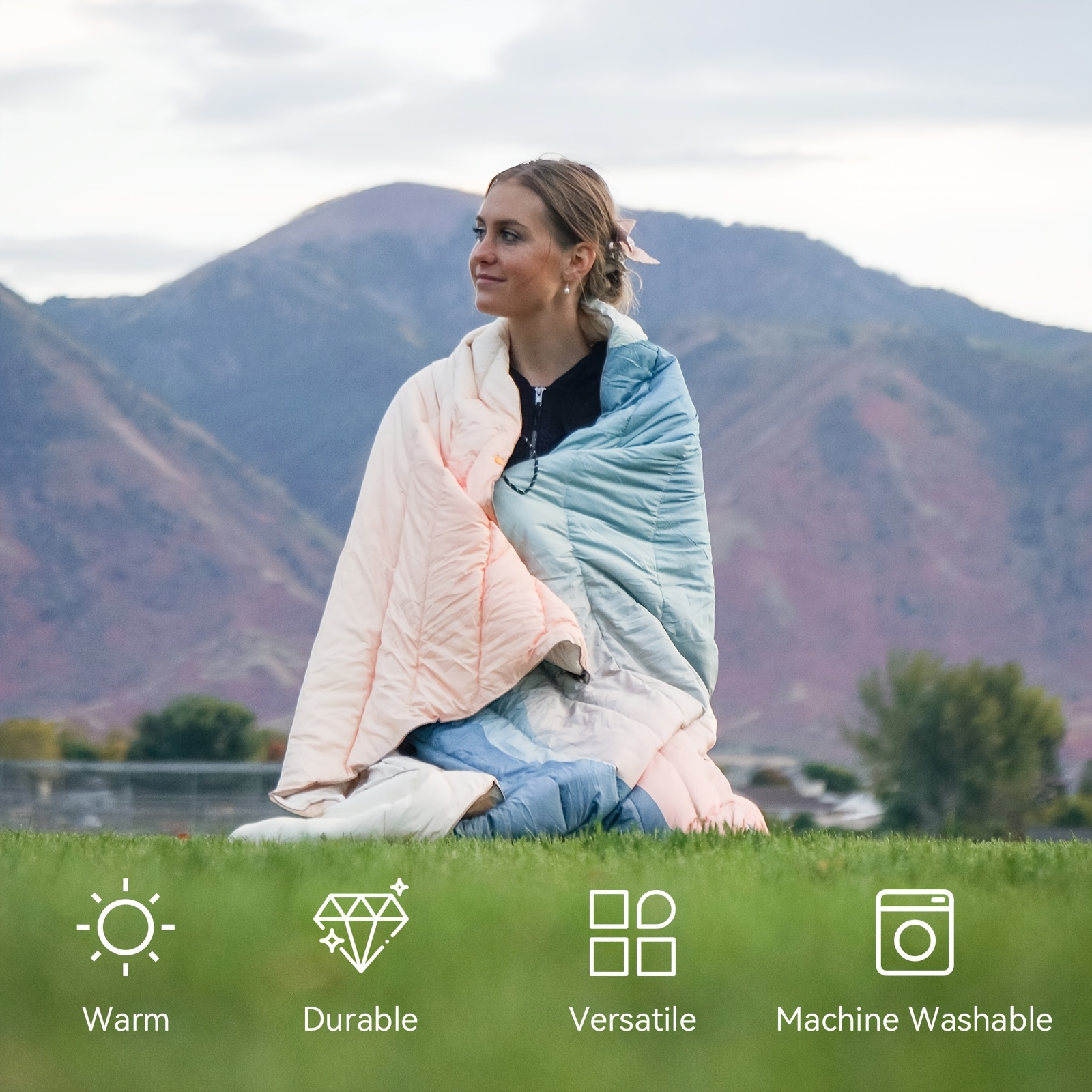 Ultra Light Portable Travel Blanket, 150x200cm