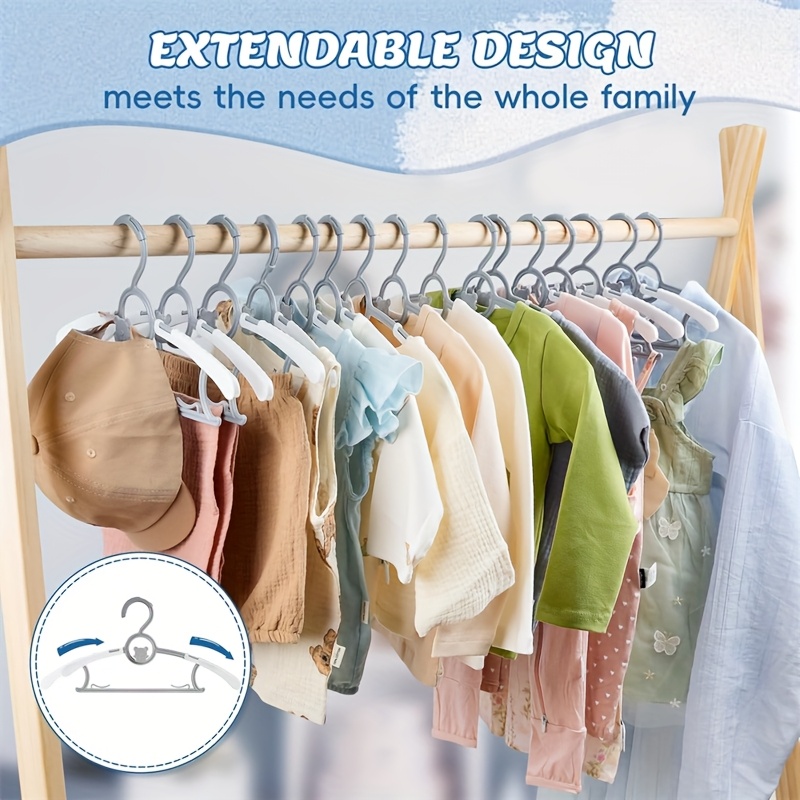 Expandable Adjustable Children's Clothes Hanger Set