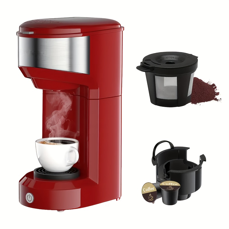 TEMU Coffee Machine, Coffee , Designed -cup Pods And Ground Coffee, Featuring Its Own Water Reservoir, Kitchen Tools, Coffee Bar Items, Coffee Maker,