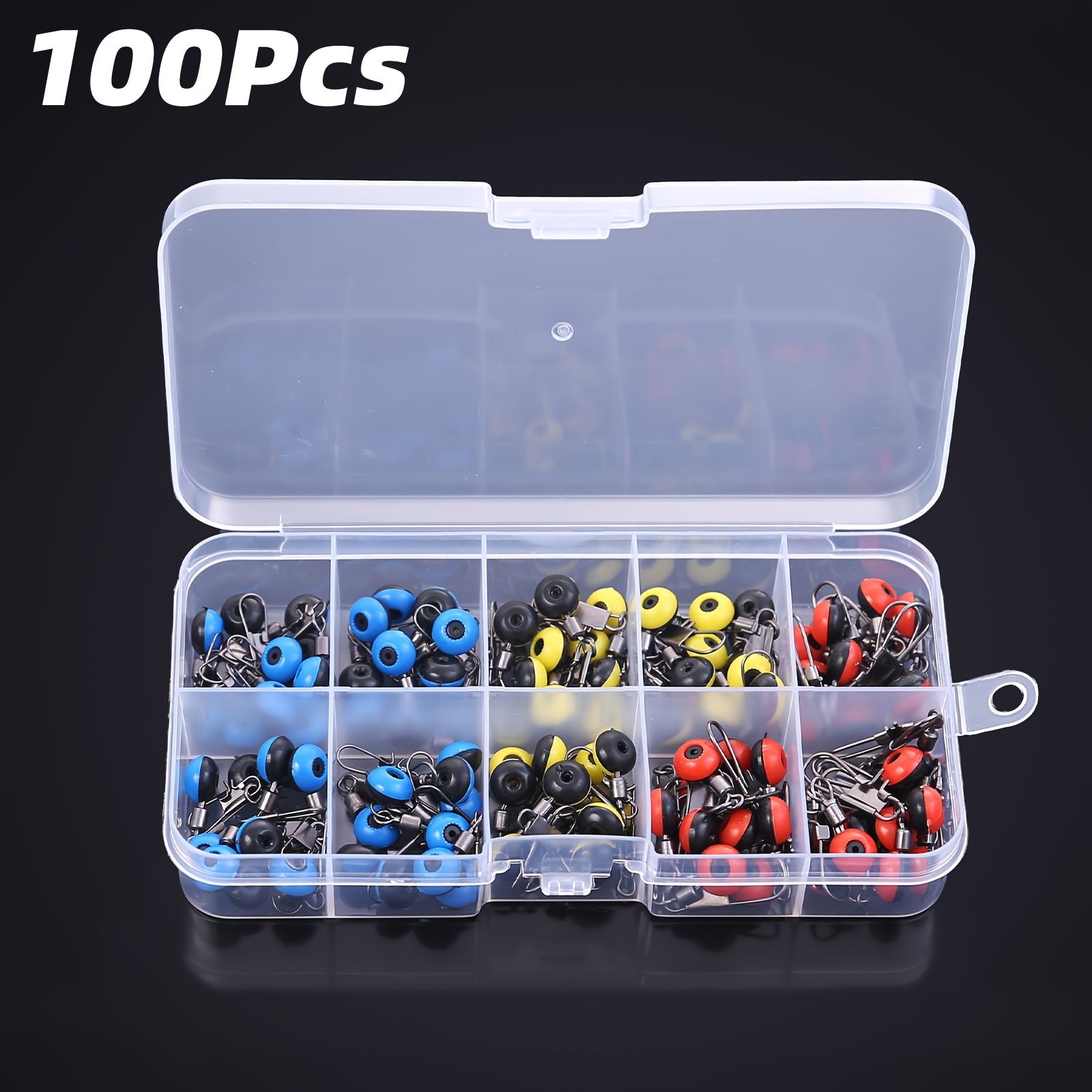 100pcs Lure Snap Assortment Kit, Multi-model Heavy-duty Pin Swivels And Snap Clasps, Fishing Accessories