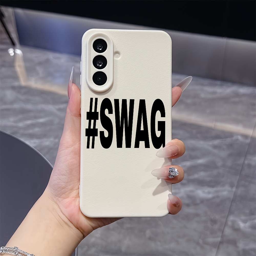 TEMU Креативний простий текстовий чохла для телефону, підходить для for Samsung Galaxy A26 A36 A07 A06 A55 A35 A16 A05 A14 A24 A34 A54 A15 A05S A25