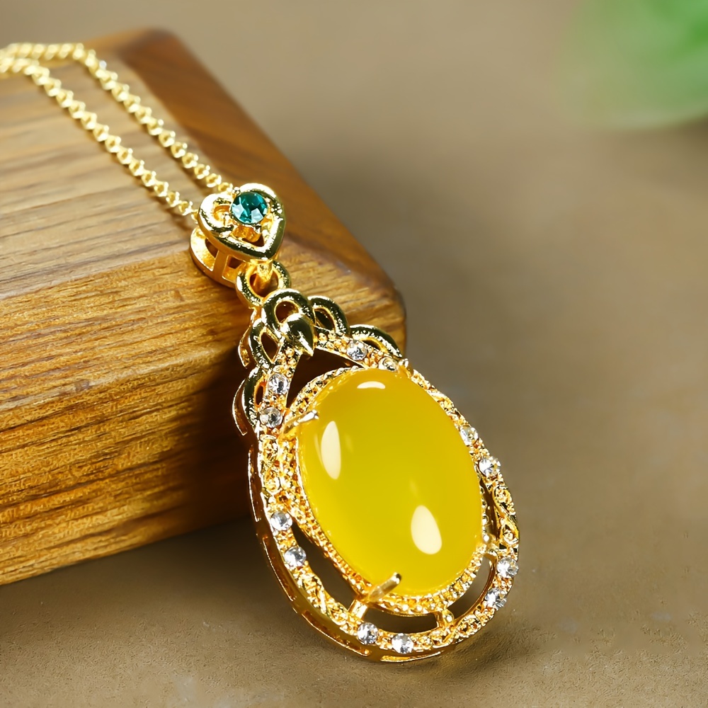 

Exquisite, Versatile Classic Yellow Necklace, Fashionable, Elegant Necklace