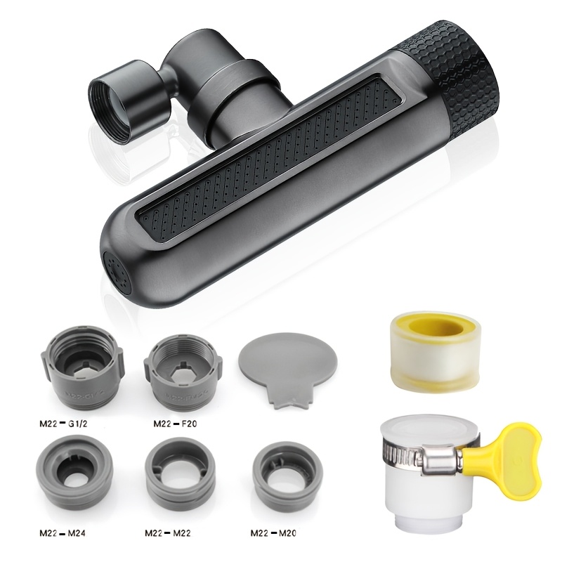 Kitchen Faucet Extender, Splash Proof Device, Vegetable Washing Basin Universal Rotatable Faucet, Pressurized Showerhead With 6 Levels