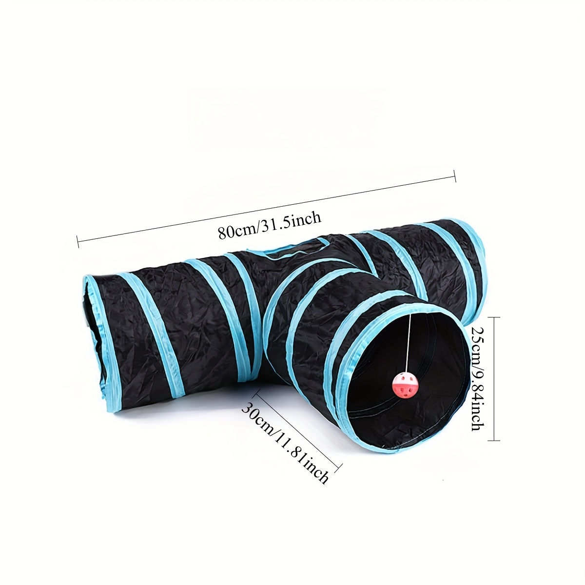 Een opvouwbare speeltunnel voor huisdieren