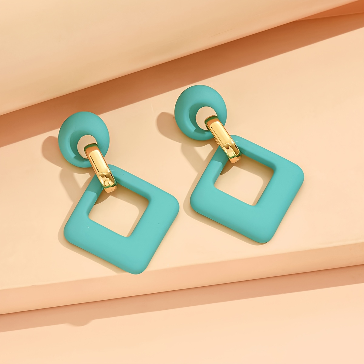Boho Inspired Acrylic Petal Dangle Earrings