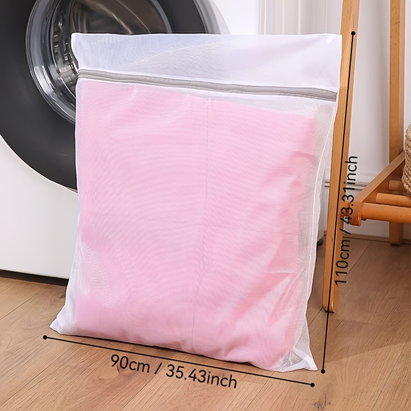 TEMU An Extra-large Zippered Laundry Bag, A Delicate Garment Washing Bag, Designed To Prevent Deformation, Suitable For Protecting Clothes, Blankets,