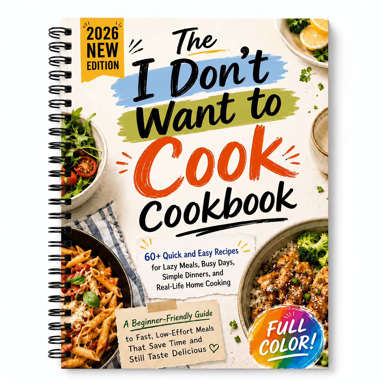 TEMU The I Don't Want To Cook Cookbook 60+ Quick And Easy Recipes For Lazy Meals, Busy Days, Simple Dinners, And Real-life Home Cooking A