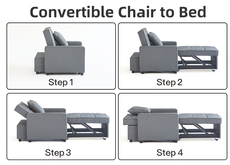 convertible sofa bed chair with pull out sleeper 3 in 1 reclining futon couch with storage pocket space saving design blue modern sleeper sofa with soft cushions sturdy   wood frame manual operation for small apartments dorms   ideal for guest rooms home offices plush cushioned seating velvet upholstery compact 2 seater sofa contemporary design sectional sofa for living room couche and sofa sofa and couche small sofa for small   bed Product details 10