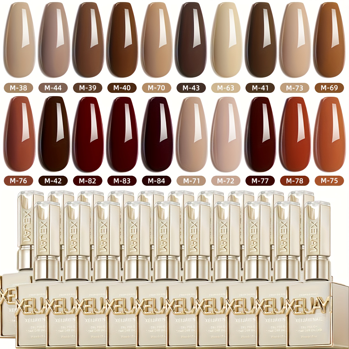 20pcs 15ml Gel Nail Polish Set Semi-permanent Gel Polish Kits All For Manicure Kit Soak Off Led Varnish Nail Art Gift For Women