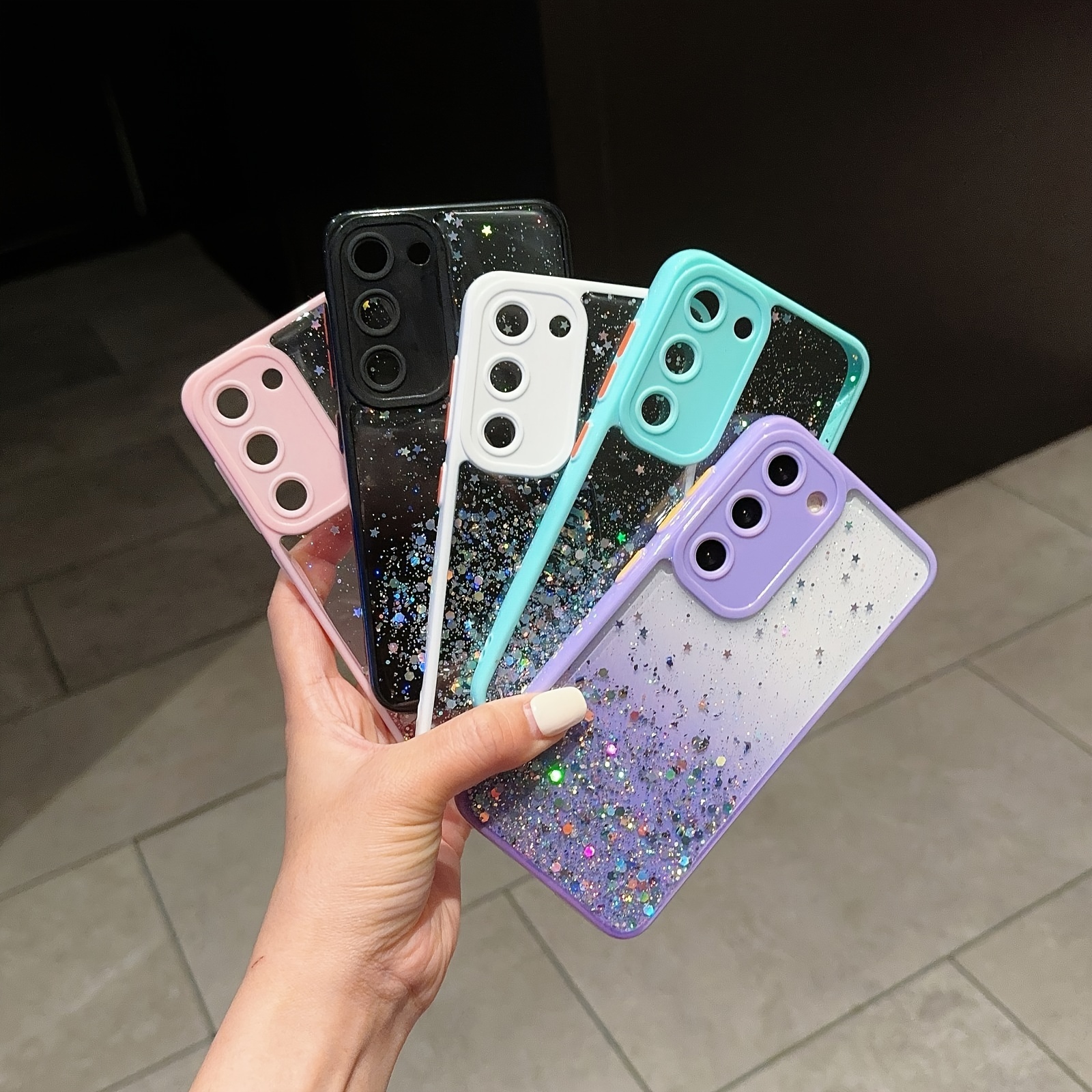 Fashionable Exquisite Color Frame Gradient Starry Sky Back Temu Canada