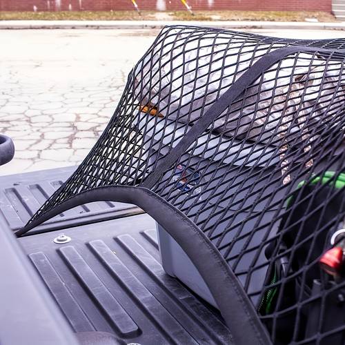Artikelbild 1 stück universelles elastisches kofferraumnetz - 39*31 zoll hochfestes ladungsnetz, vielseitig für leichte lasten, praktisches design, flexibler transport-sicherheit. als anhänger-heckklappenorganizer und lkw-ladeflächen-zubehör