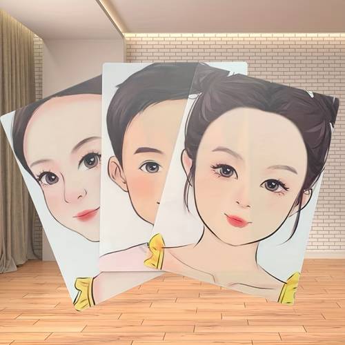 item picture boys and girls practice board top painting board washable and reusable canvas board art painting durable plastic material suitable for halloween painting and nail art practice