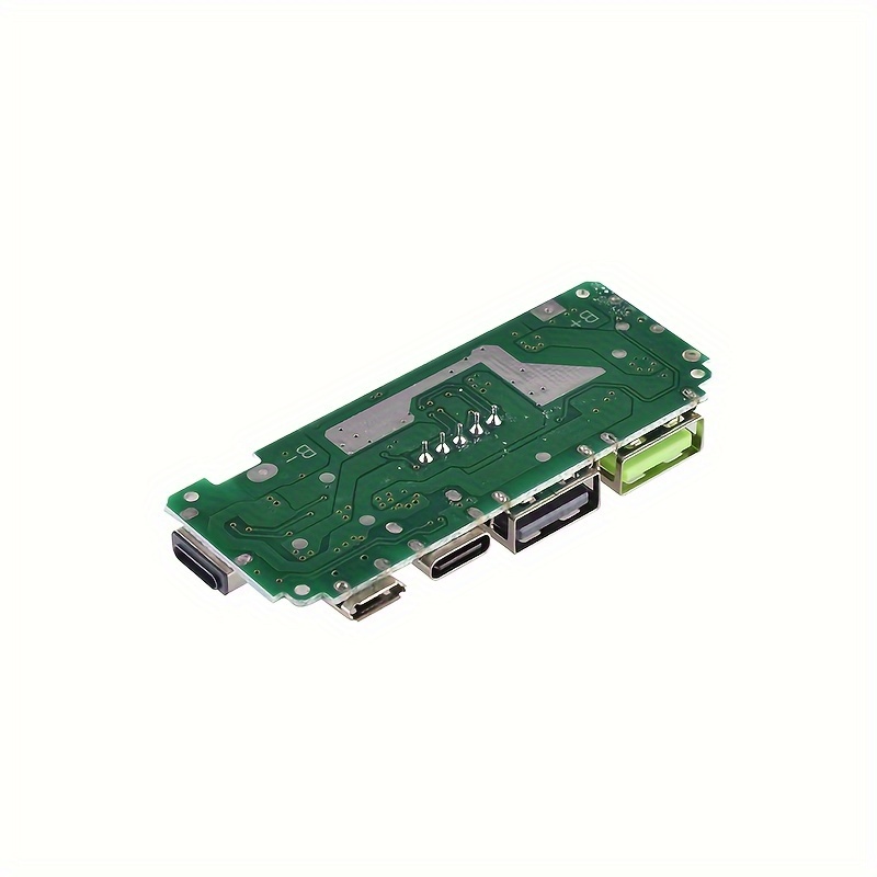 1pc/4pcs, placa de carga 18650 con usb 5v 2.4a de energía móvil, placa cargadora de batería de litio 18650, con protección contra sobrecarga, sobredescarga y cortocircuito, placa de energía usb diy, 3 puertos de carga detalles 6