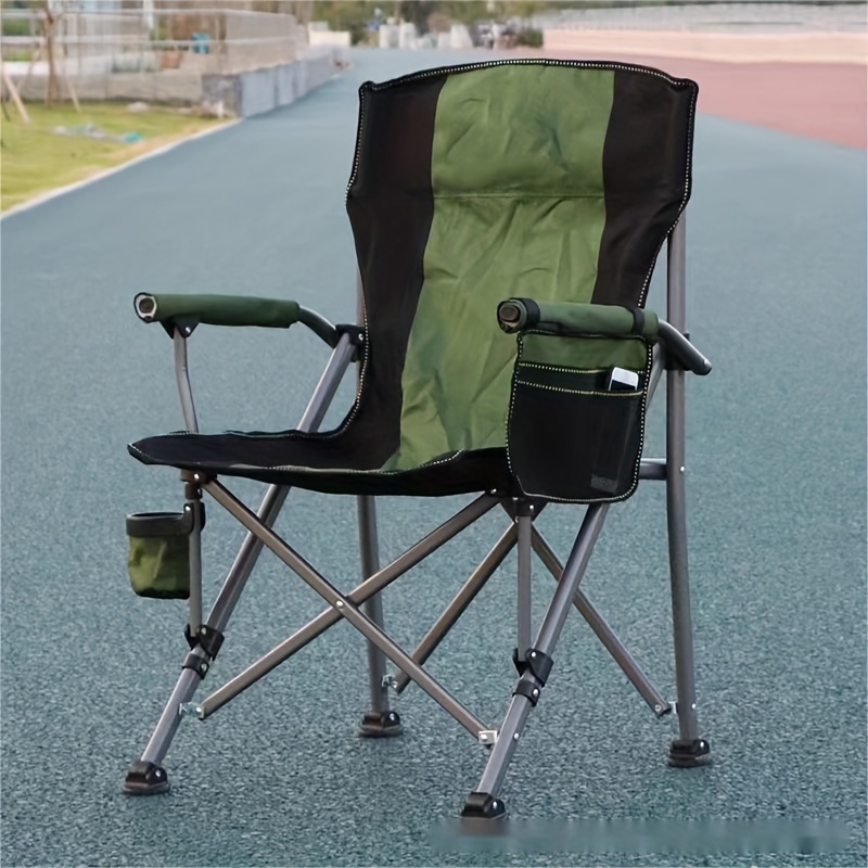 TOROSI Portable Foldable Camping Chair Lightweight Outdoor Folding Fishing  Chair 600D Oxford Seat Tool Picnic Beach BBQ Supplies (Color : Beige) :  : Sports & Outdoors