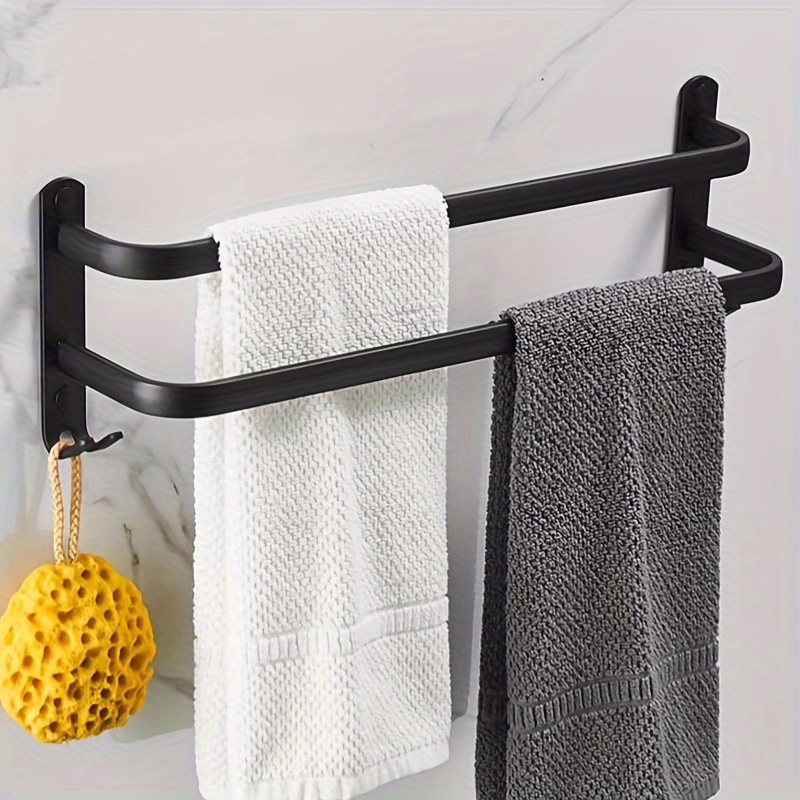 Towel rack with online laundry basket