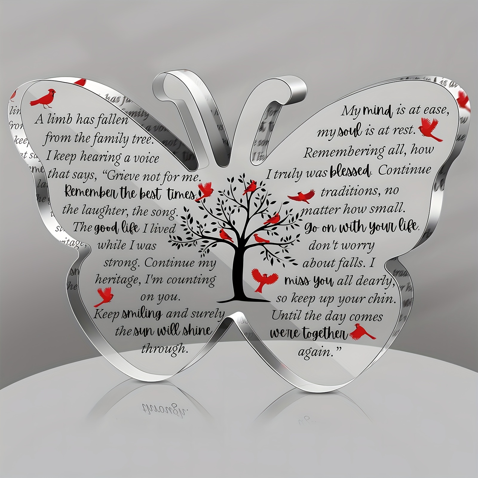 

: 1pc Acrylic Christmas Memorial Gift - Sympathy & Bereavement Keepsake For Loss Of Mom, Dad, Son, Husband