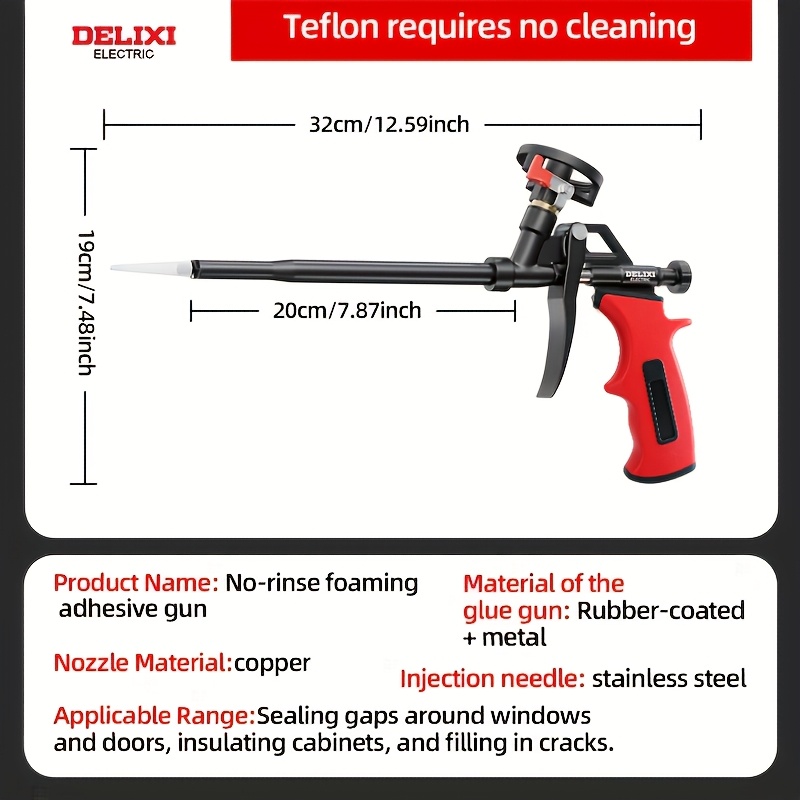 Image of Foam Gun, Manual Foam Gun, Professional Foaming Gun Insulation Spray Application Applicator Caulking Gun For Filling, Sealing