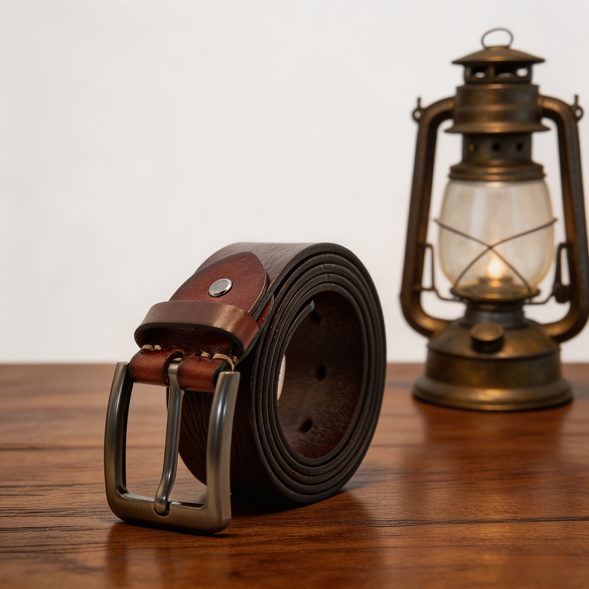 Men's Full-Grain Leather Golf Belt