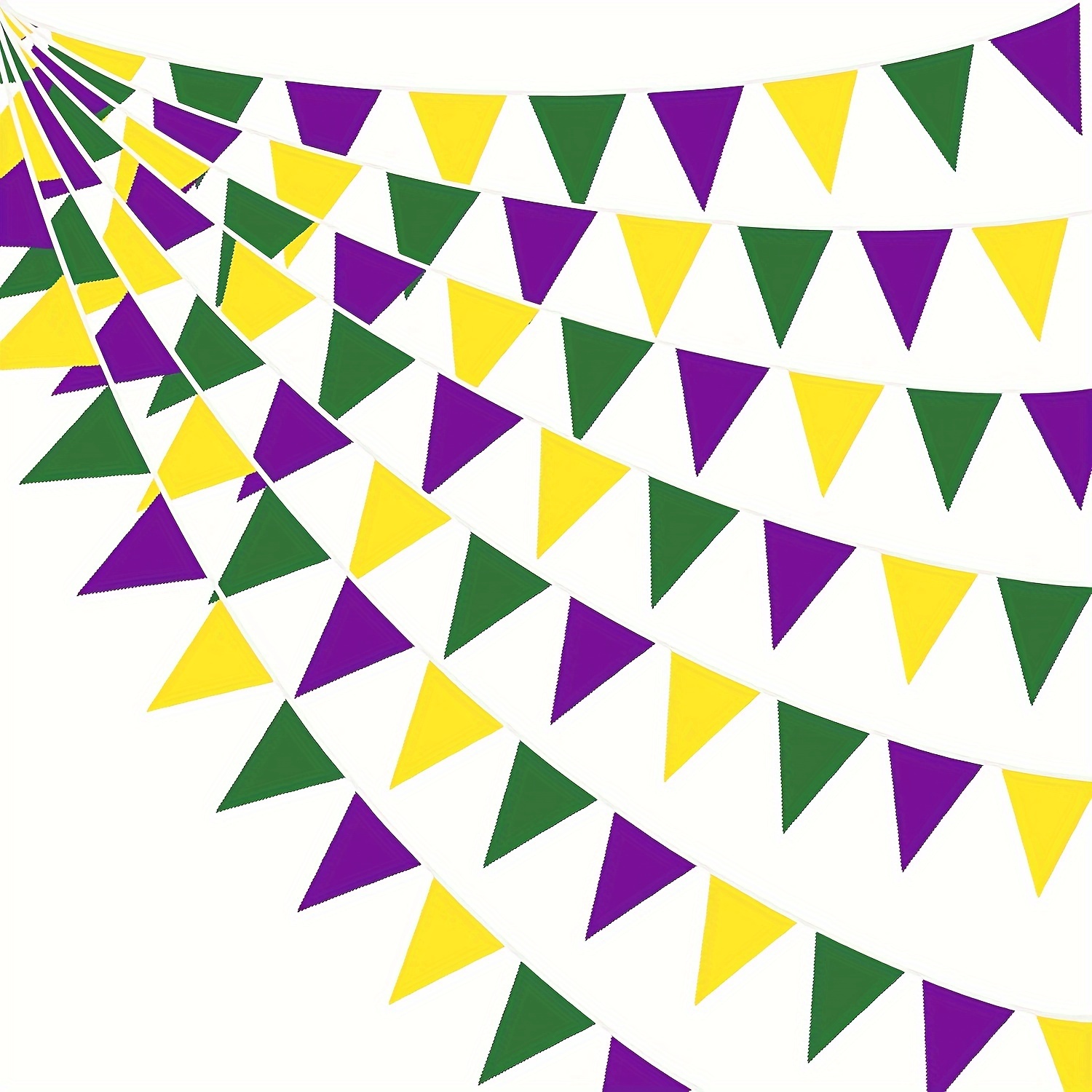 

32 Feet Purple Pennant Bunting Garland Carnival Party Carnival Birthday Wedding Engagement Shower Home Outdoor Garden Hanging Decorations