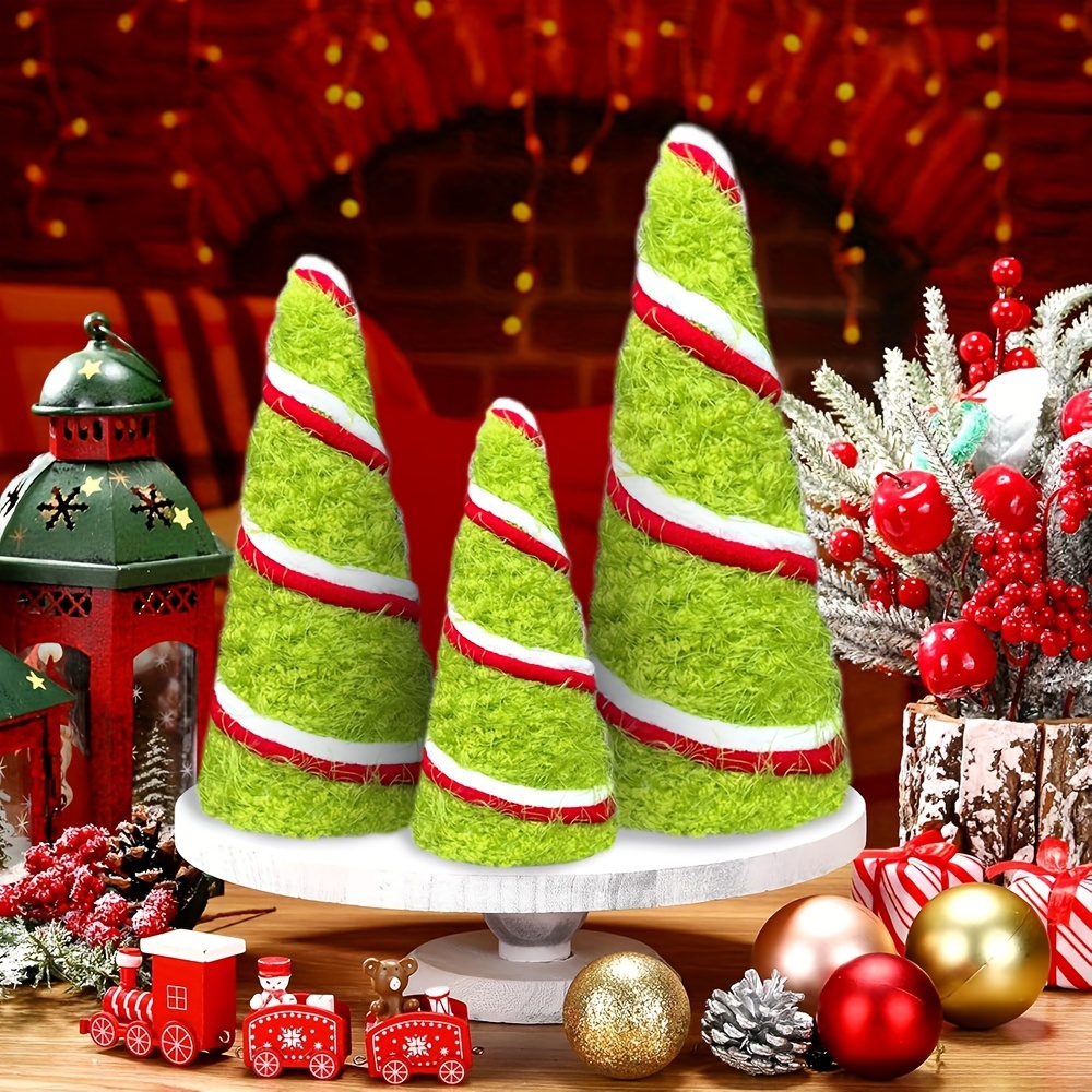 

3- Christmas Decorations, 3- Ornaments For , , Decor, No Required, Christmas Seasonal