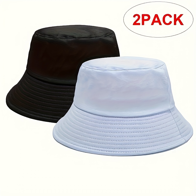 

2 Uv Resistant Foldable Hats For Men And Women - Fishing, Hiking, Camping, Gardening, And Beach Activities