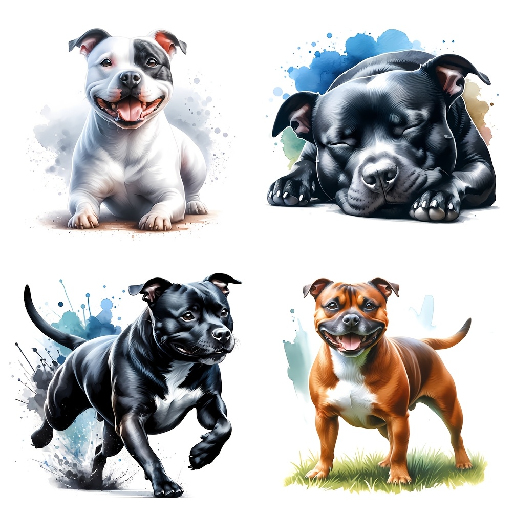 

Film Haute -en-un Staffordshire Bull Terrier - Couleur Blanc, Autocollant, Autocollant Anti-Rayures, Autocollant pour Moto, Autocollant pour de , Autocollant de Décoration de Carrosserie