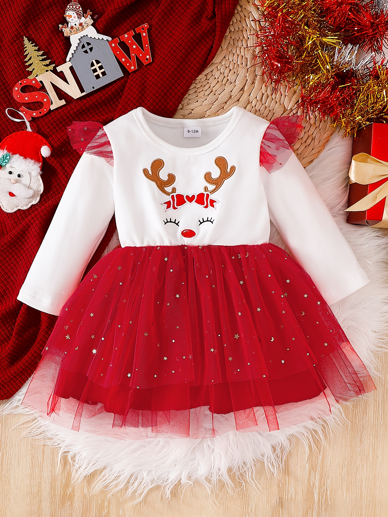 baby girls christmas dresses Amazon.com: Aiwpstoin Infant Baby Girl Christmas Outfit Santa Romper Dress  Long Sleeve Fur Trim Velvet Xmas Princess Dresses (Red A, 0-3 Months):  Clothing, Shoes & Jewelry