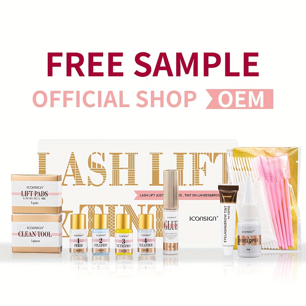 Kit pentru ridicarea genei și laminarea sprâncenelor - menține ridicarea genei timp de 30-45 de zile, vopsea pentru sprâncene cu durată de 40-60 de zile, unelte de machiaj calia dye beauty