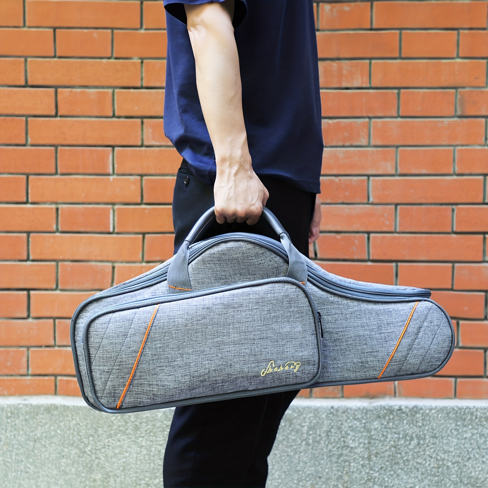 gray saxophone case saxophone gig bag 2 in 1 backpack - Temu