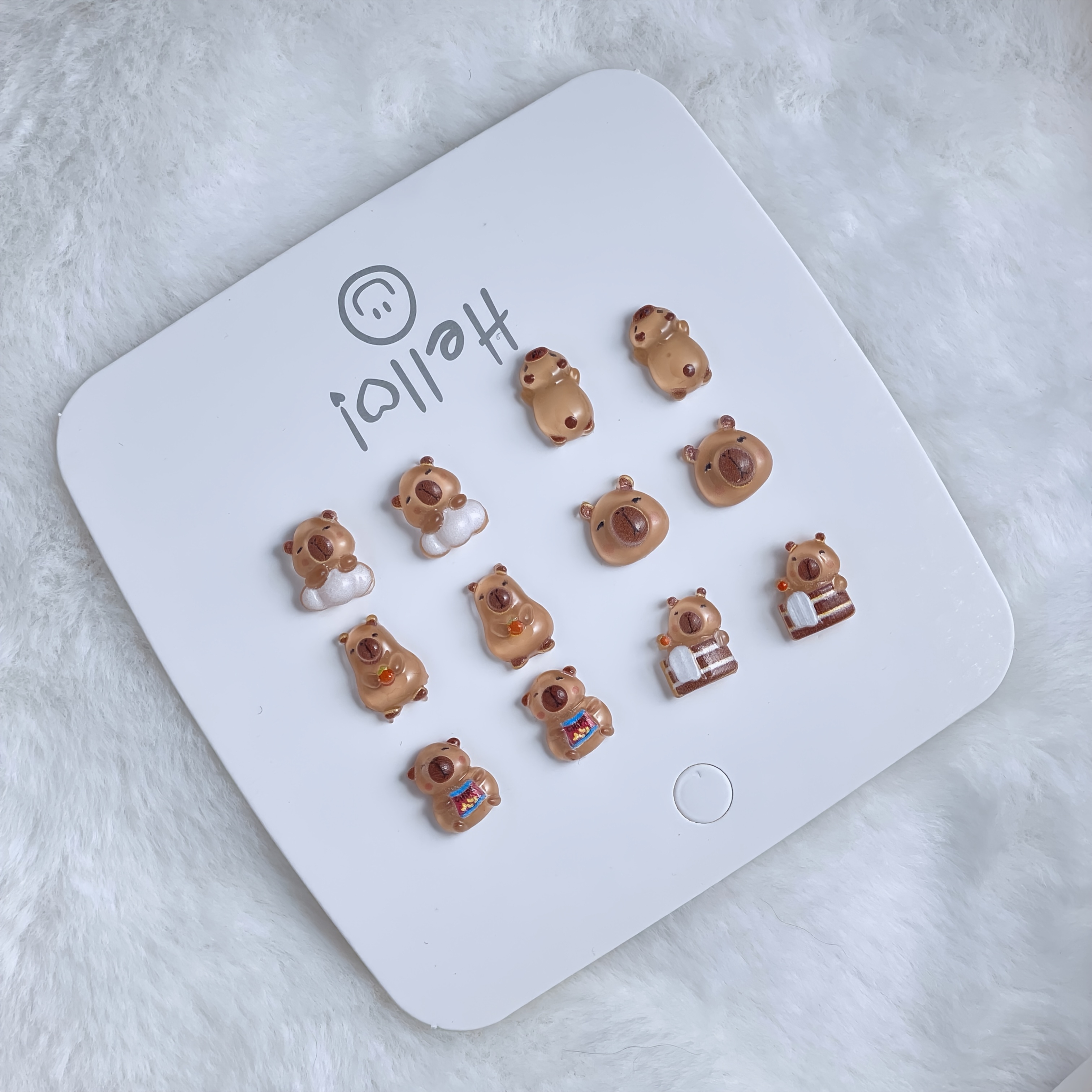 Multi-pair Set, Capybara Earrings, Cute Little Accessories, Daily Wear, Creative Gift, Animal