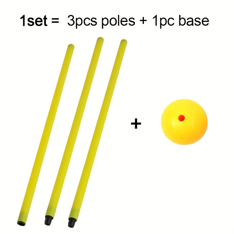 TEMU A Set Of Sturdy Pvc Soccer , Designed For Obstacle Training, Featuring A And , Suitable For , Speed And Tactical Exercises. Door Posts Are