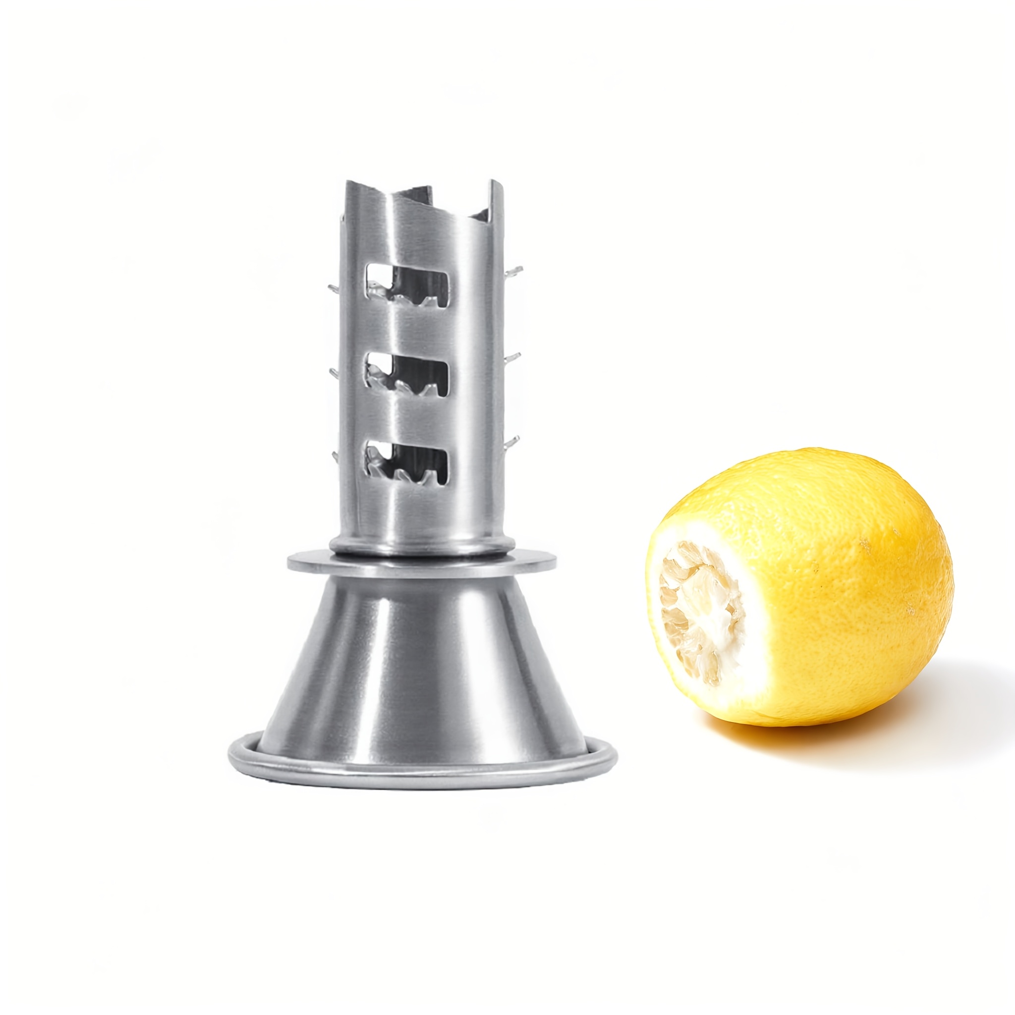TEMU Manual Fruit Juicer, Kitchen-sized Stainless Steel Lemon Juicer, And Pressing Type Juice Extractor, Lemon And Orange Juicer, Fresh Juice Filter,