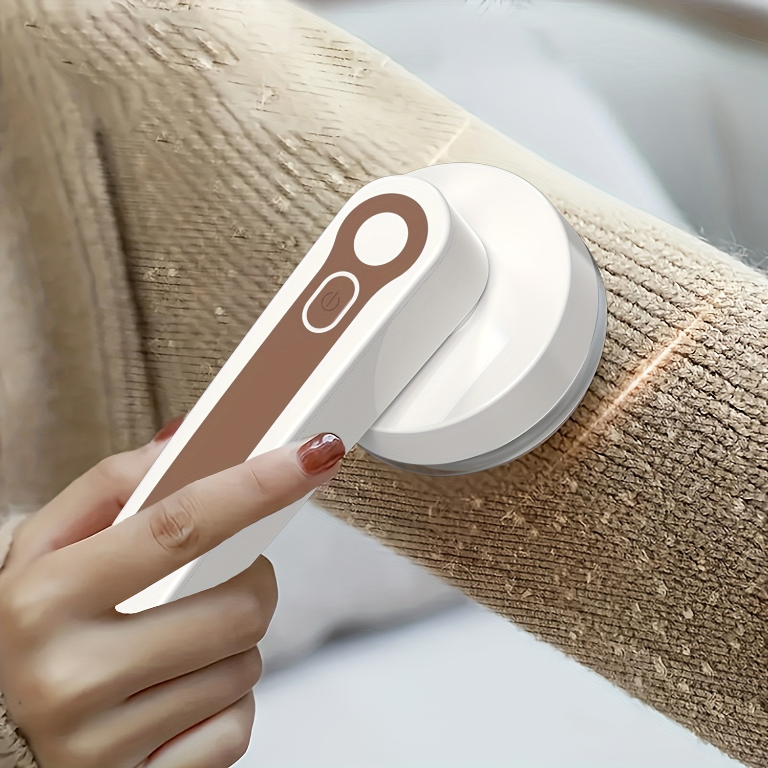 portable rechargeable lint eraser with cleaning brush effective fabric scraper for carpets removes lint balls usb rechargeable electric lint eraser portable clothing shaver for sweaters blankets carpets and upholstery Product details 1