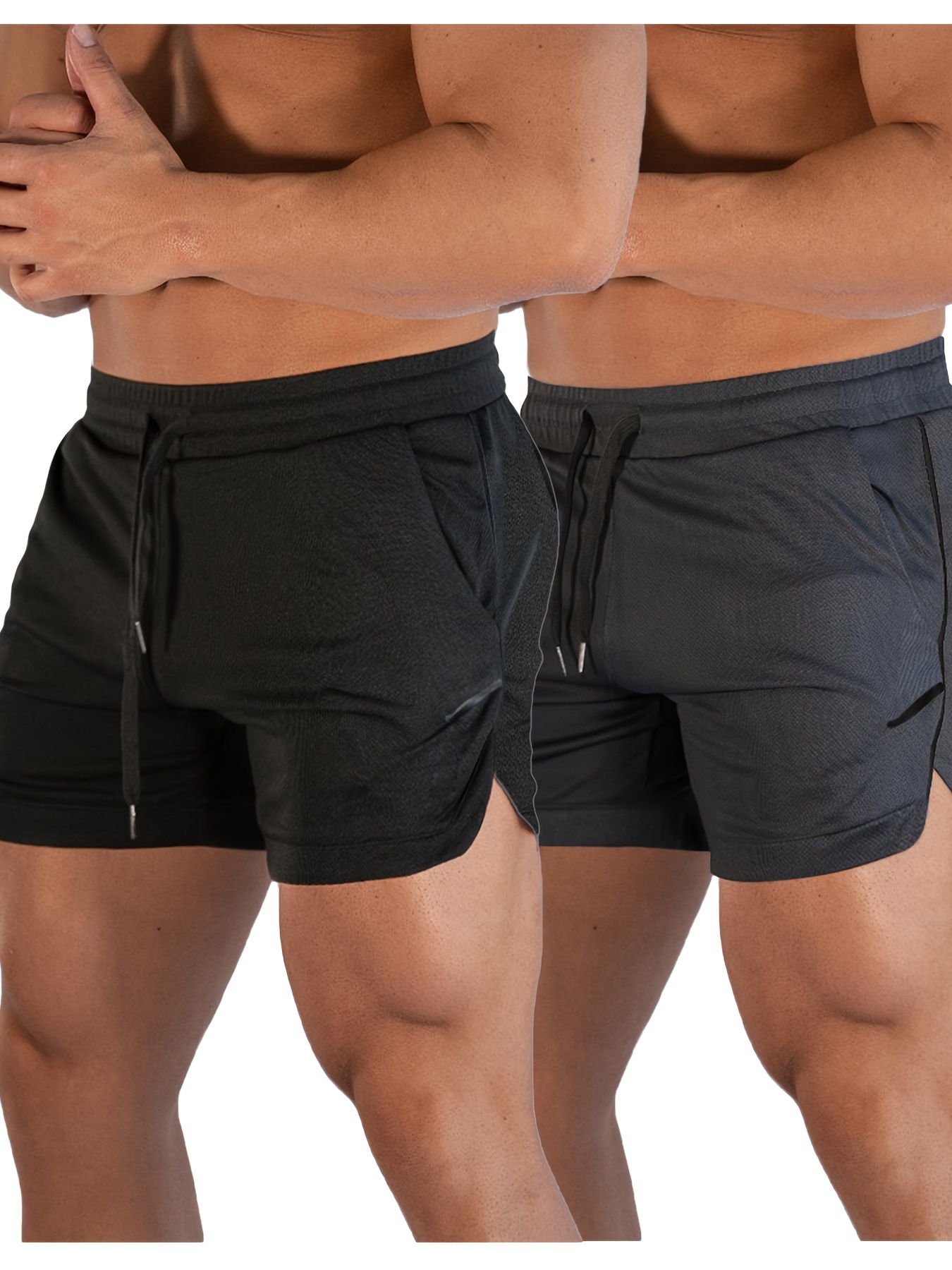two-piece *'s Gym Workout Shorts Running Lightweight Athletic 3&*; Short  Pants Bodybuilding Training