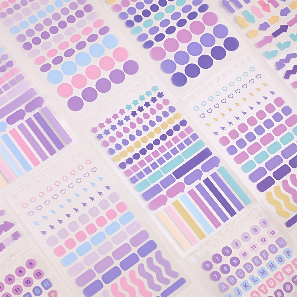 3424pcs Colorful Mood Stickers for DIY Crafts