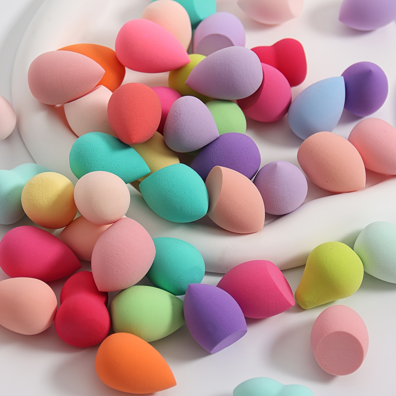 Mini Beauty Blender Sponges Assorted Colors Shapes Multi details 3