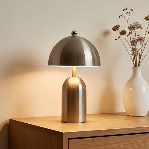 1pc cordless rechargeable led desk lamp with touch dimmer color changing function usb powered no external power needed adjustable arm rust resistant metal construction for home office study bedroom bar