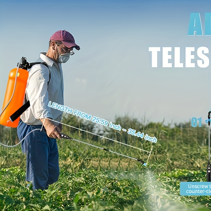 Luxury 14.99 L Electric Garden Sprayer, Suitable for Lawn and Flower Bed – with Telescopic Wand & 3 Nozzles, USB Rechargeable Handle Electrical Misting Machine – Portable Watering Can Backpack Style Large Capacity Durable Outdoor Life Accessory Gift Idea Christmas Present, Lawn And Garden Portable Sprayer, Weed Sprayer, Plant Sprayer, Lawn Care, Telescopic Spray Gun, Longlasting Build, Misting Device, Water Sprayer, Landscaping Professionals