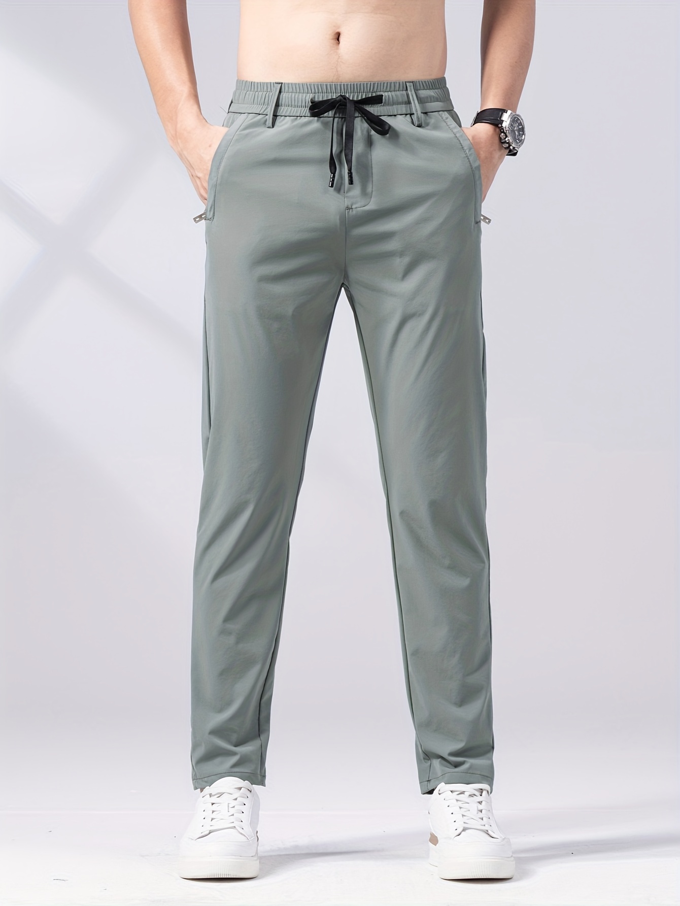 men's summer quick dry pants casual solid color 86.50% - Temu