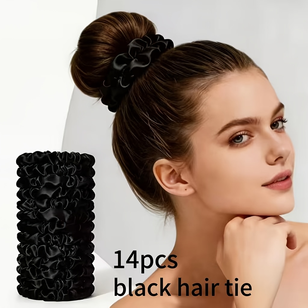 TEMU 14 pezzi Eleganti Fermagli per Capelli in Raso Plissettato Gamma, Supporto per , Accessori per Capelli, Copricapo